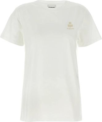 Isabel Marant Aby Cotton T-shirt - Dames - T-shirts - Wit - XS - Katoen - Tops