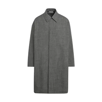 Fear of God Single-Breasted Coats, male, Gray, Size: L Single-Breasted Coat