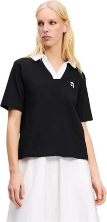Karl Lagerfeld T-Shirts - Dames - Polos - Zwart - XS - Tops