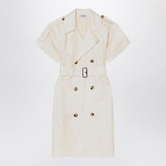 Burberry Ivory Trench Dress In