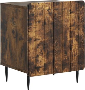 vidaXL Armario De Noche Roble Ahumado 43 X 34,5 X 52 Cm Vidaxl