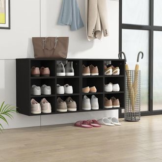 vidaXL Muebles Zapateros 2 Uds Negro 52,5x30x50 Cm Vidaxl