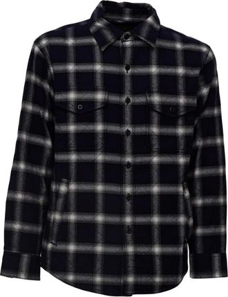 Filson Ge&iuml;soleerd Flanellen Shirt - Heren - Casual Overhemden - Blauw - XL - Leer - Overhemden