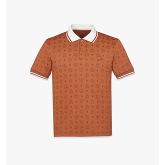 MCM Piqu&eacute; Polo in Monogram Jacquard