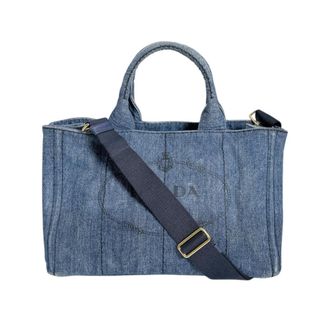 Prada Blue Denim Tote Bag (Pre-Owned)