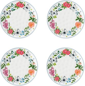 10 Strawberry Street Set Of 4 Bella Appetizer Plates