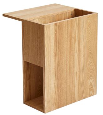 Nordlys Wooden Side Table with Storage Tray in Brown