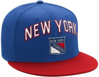 Starter Mens Starter Blue/Red New York Rangers Arch Logo Two-Tone Snapback Hat at Nordstrom