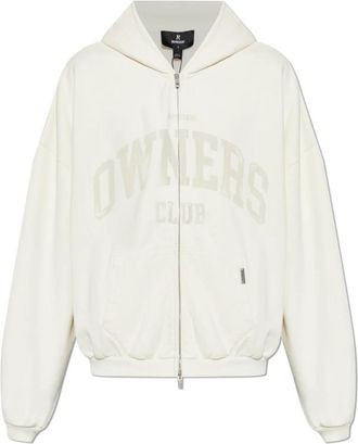 Represent Cream Hooded Sweatshirt - Heren - Vesten met rits - Beige - XL - Katoen - Hoodies & sweatvesten