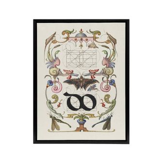 Artery8 Ligature Guide with Butterfly Calligraphy Framed Canvas Wall Art Print in White | Size: W24 x H32
