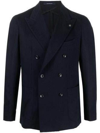 Tagliatore Blazer met dubbele rij knopen - Blauw