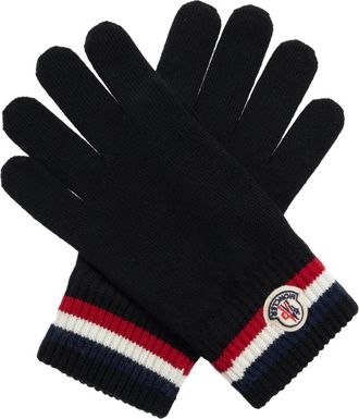 Moncler Wollen handschoenen - Heren - Handschoenen - Zwart - XL - Wol - Accessoires