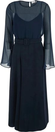 P.A.R.O.S.H. P.a.r.o.s.h., Kleedjes, Dames, Blauw, L, Cady Jurk