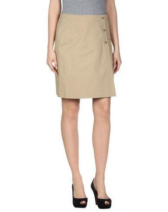 スカート A.P.C. Women Mid Skirts COHECF06436 BAA Beige Vicky skirt | Cotton gabardine | A.P.C. Ready-to-Wear