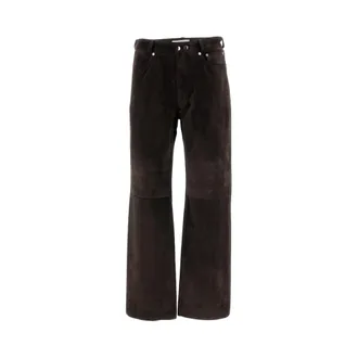Our Legacy Pantaloni in pelle Carlson Cut - - Trousers - Uomo - Marrone - M