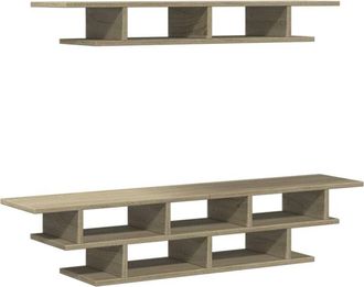vidaXL Muebles De Tv De Pared Madera De Ingenier&iacute;a Roble Sonoma Vidaxl