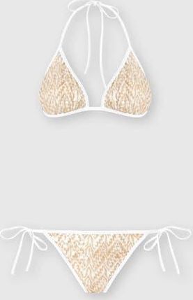 Missoni Bikini In Lam&eacute; Viscose With Lace Motif And Sequins in Gold& White at Nordstrom, Size 38 It