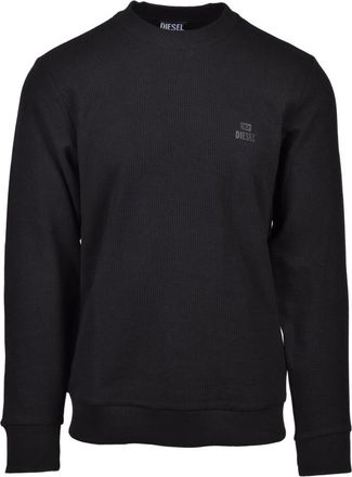 Diesel Felpa - Heren - Sweatshirts - Zwart - M - Katoen - Hoodies & sweatvesten