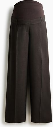 H&M MAMA Weite elegante Hose - Dunkelbraun