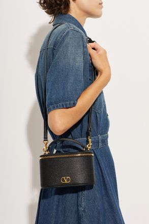 Valentino Garavani Leather Bag, Womens, Black