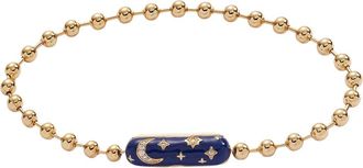 Alex and Ani Ball Chain Barrel Closure Bracelet with Starry Night in Gold at Nordstrom, Size Small/medium