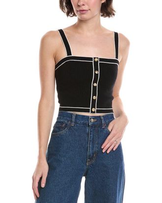 Alice & Olivia Alice + Olivia Dandi Wool-Blend Tank