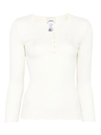 Isabel Marant Lamylic Long Sleeve Cotton Top