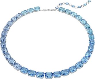 Swarovski Millenia Tennis Ketting - Dames - Kettingen - Blauw - ONE Size - Accessoires