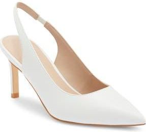 Stuart Weitzman Dancer Slingback Pump in White. at Nordstrom Rack, Size 11.5
