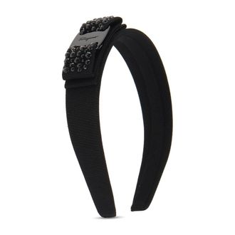 Ferragamo Hair Accessories, female, Black, Size: ONE SIZE Vara Bow Headband