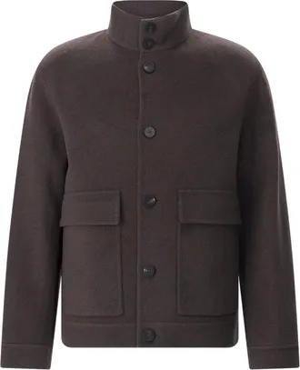 Duno Giacca in lana e cashmere - - Jackets - Uomo - Marrone - 2XL