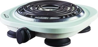 Brentwood Electric 1000W Single Burner - White