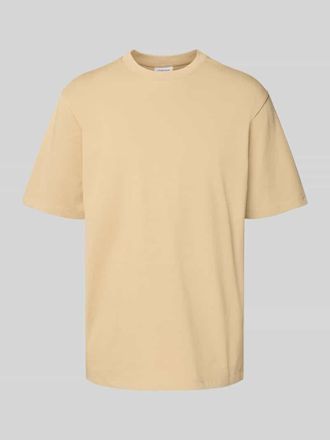 Lindbergh Lindbergh Oversized T-Shirt mit Rundhalsausschnitt in Sand, Größe XXXL