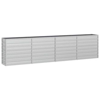 Berkfield Home Garden Raised Bed 320x40x77 cm Galvanized Steel Silver | Size: 320 x 40 x 77 cm