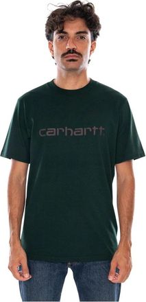 Carhartt Work in Progress T-Shirts - Heren - T-shirts - Groen - S - Tops