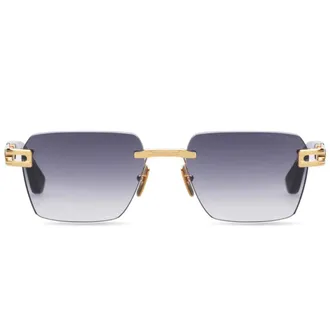 Dita Eyewear Meta-Evo One Rimless Sunglasses with Gradient Blue Lenses
