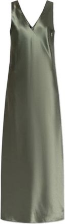 By Malene Birger Levita Dress - Dames - Maxi kleedjes - Groen - S - Polyester - Kleedjes