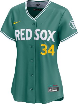 Nike David Ortiz Boston Red Sox City Connect Womens Nike Womens Dri-FIT ADV MLB Limited Jersey in Green | LM2W0CE7QYH-DN9
