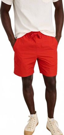 Alex Mill Drawstring Saturday Shorts In Orange/red