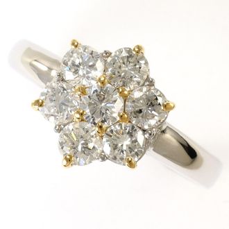 C&A Platinum Yellow Gold Yellow Gold (18K) Platinum 900 Band Ring (Pre-Owned)