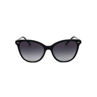 Bulgari Ladies Black Cat Eye Sunglasses 0BV8235F-501/8G