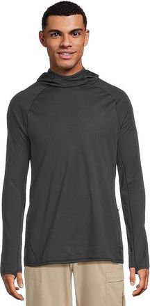 Mountain Hardwear Airmeshtm Long Sleeve Hoody Mens Clothing Dark Storm : 2XL, Polyester