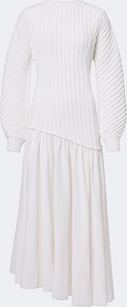 Bottega Veneta Vestido midi asim&eacute;trico