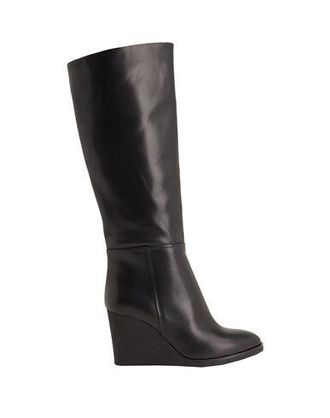8 by YOOX LEATHER ROUND-TOE PLATFORM BOOT