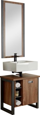 HOME AFFAIRE Badmöbel-Set »Detroit, Bad im Industrialdesign, 2-teiliges Badezimmer« Set, 2 Stk. tlg