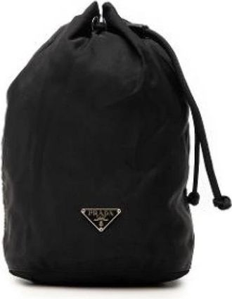 Prada Pre-owned Bucket Pouch - Dames - Vintage Tas - Zwart - ONE Size - Nylon - Vintage