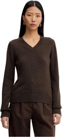 Maison Margiela V-neck Truien - Dames - V-hals truien - Bruin - M - Truien & Vesten
