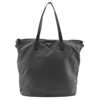 Prada Pre-owned Tote Bags, female, Green, Size: ONE SIZE Pre-owned Vintage Tote Bag