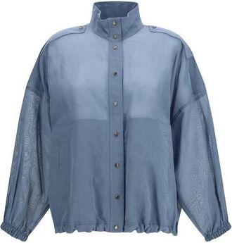 Brunello Cucinelli Blue Cotton Womens Clothing