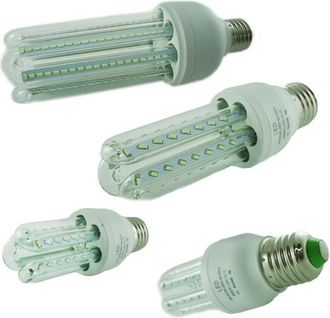 Trade Shop Trade Shop Traesio - Trade Shop - Kit 4 Bombillas Led Conector E27 12w Foco Luz Blanca Fr&iacute;a 6500k Duraci&oacute;n